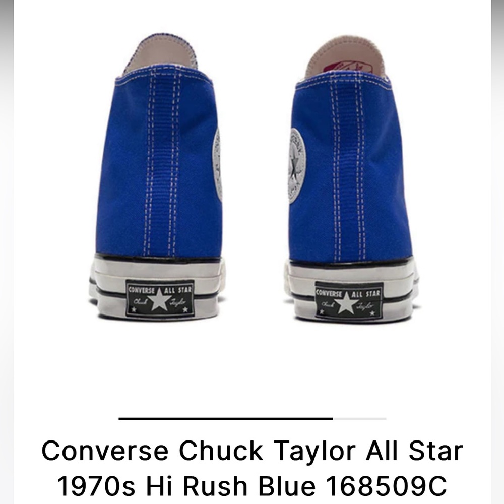 Converse Sneakers *NEW* only wore once blue color, high top